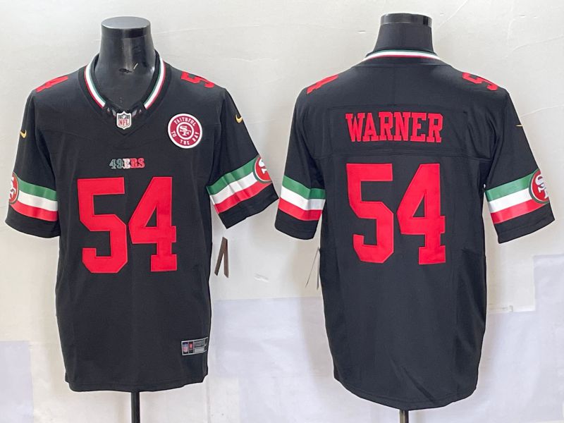 Men 2025 San Francisco 49ers #54 Warner Black Mexico Nike Limited NFL Jersey 006->new york yankees->MLB Jersey